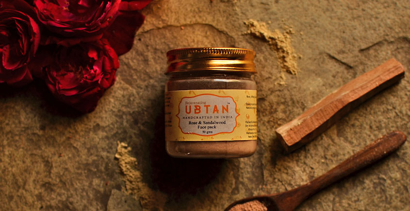 Ubtan ☘ Face Pack - Rose & Sandalwood Face Pack ☘ 2 { 50gm }